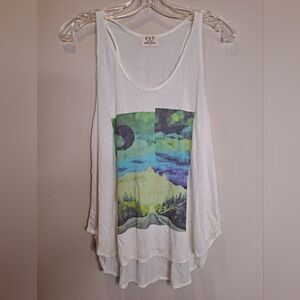 Open Road Scenic View Oversized Tank Top Project Social T XS Women Urban Out